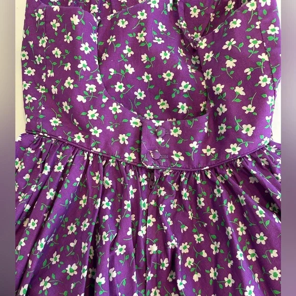 Vintage 1960s Lanz Originals Floral Sundress 💜🌿 - Picture 12 of 13